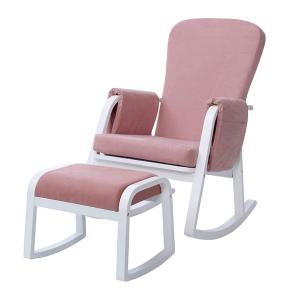 Ickle Bubba Dursley Rocking Chair and Stool Blush Pink Recommend