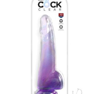 Kc 10 Cock Clear W/balls Purple Cheap Sale Many Kinds Of