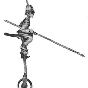 (PAXPT03) Lancer on unicycle in pith helmet Sale Reliable