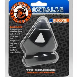 Tri-sqeeze Cocksling/ballstretcher Black Cheap Sale 100% Authentic