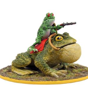 (100FRG25) Frog cavalryman on toad mount, with musket Cheap Purchase
