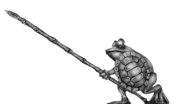(100FRG11) Frog, with pike "advanced" & turtle shell shield Low Pice