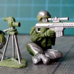 (100MOD069) USMC Sniper Team with Barrett sniper rifle Clearance Good Selling