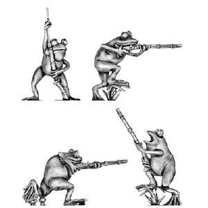 (100FRG01) Frogs with musket Free Shipping
