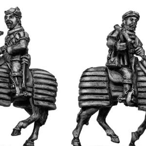 (100CON18b) Conquistador Mounted Crossbowmen, barded horses Discount Footaction