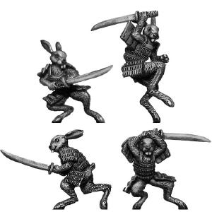 (100FRG51) Rabbit Samurai, with katana Amazing Pice Cheap Online
