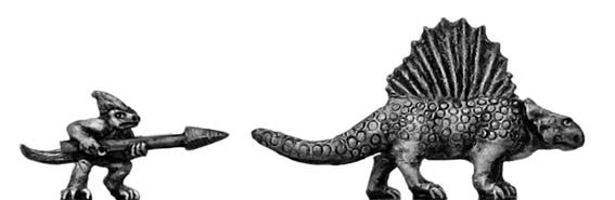(400FAN105) Fire Drakes with Gecko Handlers Outlet Pices