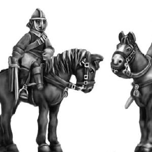(300ECW030) NEW Harquebusier in helmet w/sword at res Discount Many Kinds Of