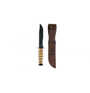 Genuine Ka-Bar USMC Combo Edge Fighting Knife Outlet Find Great