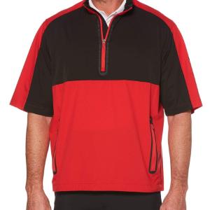 Mens Swing Tech 1/2 Sleeve Color Block Windshirt Outlet Online