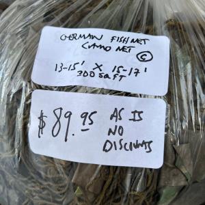 Vintage German 300 sq/ft Fish Net Camo Netting Supply