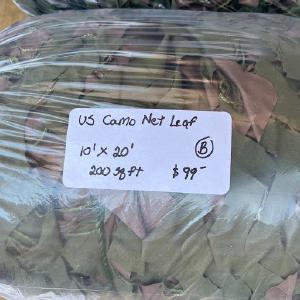 Vintage US Military 200 sq/ft "Leaf" Camo Netting Outlet Footaction