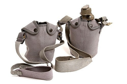 Vintage Canteen With Cover & Shoulder Strap Buy Cheap Order