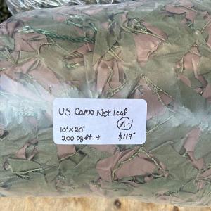Vintage US Military 200 sq/ft "Leaf" Camo Netting Online Cheap Quality