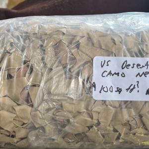 Vintage US Military 100 sq/ft Desert Camo Netting Many Kinds Of Cheap Online