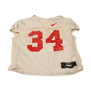 Ohio State Buckeyes Practice Used White Nike Jersey #34 Size L (OSU LOA) Cheap Sale Footlocker Finishline
