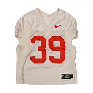 Ohio State Buckeyes Practice Used White Nike Jersey #39 Size L (OSU LOA) With Credit Card Cheap Online