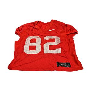 Ohio State Buckeyes Practice Used Red Nike Jersey #82 Size L (OSU LOA) Very Cheap