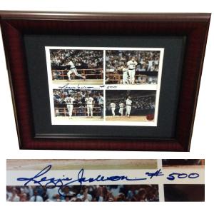 Reggie Jackson Signed 8x10 photo framed 500 HR autograph Angels Yankees HOF COA Discount Newest