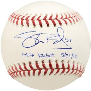 SHANE BIEBER AUTOGRAPHED MLB BASEBALL INDIANS "MLB DEBUT 5/31/18" BECKETT 185109 Latest Collections Cheap Pice