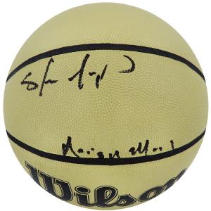 Shawn Kemp Signed Wilson Gold NBA Basketball w/Reign Man - (SCHWARTZ COA) Buy Cheap Cost