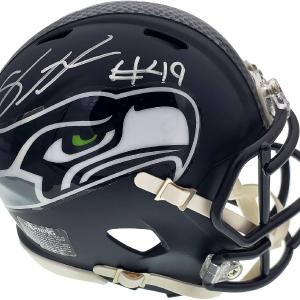 SHAQUEM GRIFFIN AUTOGRAPHED SEAHAWKS MINI HELMET IN SILVER MCS HOLO 134383 Buy Cheap Clearance