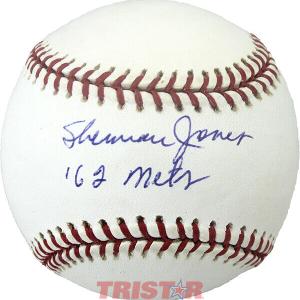 SHERMAN JONES SIGNED AUTOGRAPHED ML BASEBALL INSCRIBED 62 METS TRISTAR Discount Wholesale