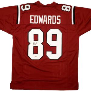 SOUTH CAROLINA GAMECOCKS BRYAN EDWARDS AUTOGRAPHED RED JERSEY BECKETT BAS 196495 Cheap Sale Comfortable