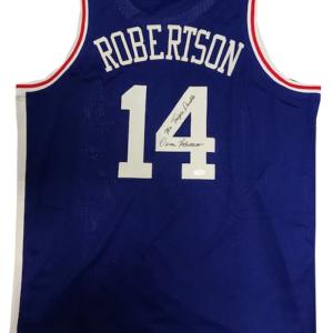 Oscar Robertson Autographed "Mr. Triple Double" Cincinnati Royals Jersey (JSA) 100% Authentic Sale Online