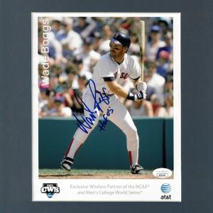 Wade Boggs signed Boston Red Sox AT&T 8x10 Photo Custom Matted- JSA Clearance Limited Edition