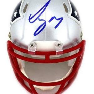 Sony Michel signed Patriots Mini Helmet rookie Autograph Steiner COA Super Bowl Sale Affordable