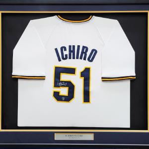 ORIX BLUE WAVE ICHIRO SUZUKI AUTOGRAPHED FRAMED WHITE JERSEY IS HOLO 210147 Sale Browse