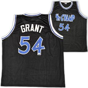 ORLANDO MAGIC HORACE GRANT AUTOGRAPHED BLACK JERSEY "4X CHAMPS" JSA 215708 Grey Outlet Store Online