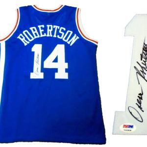 Oscar Robertson Autographed Cincinnati Royals Jersey (PSA) Free Shipping Reliable