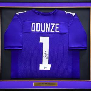 WASHINGTON ROME ODUNZE AUTOGRAPHED FRAMED PURPLE JERSEY BECKETT WITNESS 230203 Outlet Shop Offer