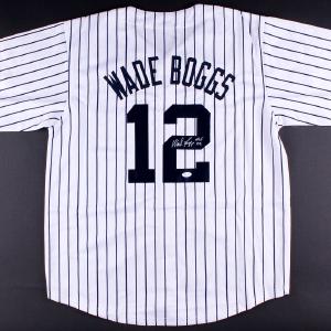 WADE BOGGS JERSEY BOSTON RED SOX NY YANKEES RAYS HOF JSA AUTO WITNESSED COA Cheap Excellent