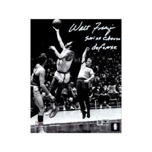 Walt Frazier New York Knicks Autographed and Inscribed "Swiss Cheese Defense" 8x10 B/W Layup Photo (Top Tier Auth) Supply Cheap Pice
