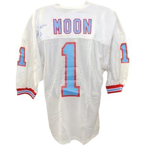 Warren Moon Signed Houston Oilers Russell White 48 Jersey Beckett 48491 Clearance Factory Outlet