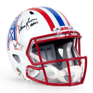 Warren Moon Signed Houston Oilers Full Size Replica Football Helmet with Note Free Shipping Clearance Store