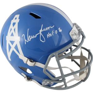 Warren Moon Autographed Houston Oilers TB 60-62 F/S Helmet HOF 06 Beckett 49301 Outlet Finishline