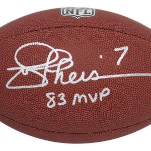 Washington JOE THEISMANN Signed Wilson Full Size NFL Football w/83 MVP -SCHWARTZ Free Shipping For Cheap