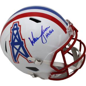 Warren Moon Autographed Houston Oilers F/S TB Helmet HOF BAS 44964 Buy Cheap Shop