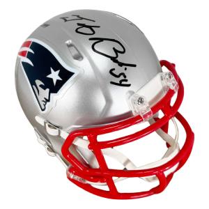 Tedy Bruschi Signed New England Patriots Speed Mini Football Helmet (Beckett) Clearance Clearance
