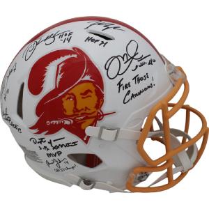 Super Bowl 37 Autographed Tampa Bay Buccaneers Pro TB Helmet HOF Beckett 48034 Clearance Huge Surprise