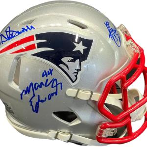 Super Bowl XXXVI Autographed New England Patriots Mini Helmet (JSA) Cheap Sale Low Cost