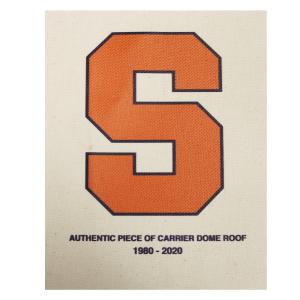 Syracuse University Authentic 11x 14 Piece of Carrier Dome Roof with Orange S Logo Imprinted Free Shipping Largest Supplier
