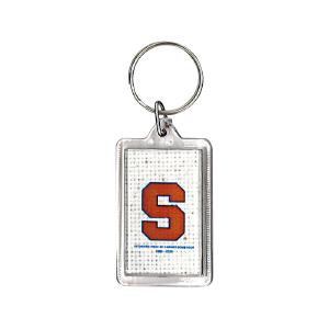 Syracuse University Keychain with an Authentic Piece of Carrier Dome Roof Enclosed Reliable Online