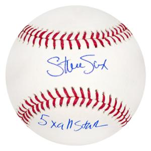 Steve Sax Signed Rawlings Official MLB Baseball w/5x All Star - (SCHWARTZ COA) Cheap Sale Ebay