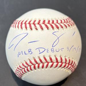 Justus Sheffield signed baseball ins MLB Debut dated Yankees rookie Auto Steiner Recommend Cheap Pice