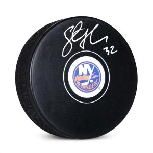 Steve Thomas Autographed New York Islanders Hockey Puck Buy Cheap Manchester